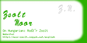 zsolt moor business card
