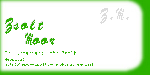 zsolt moor business card